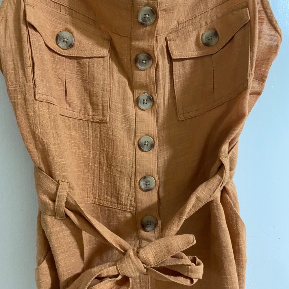 L*Space Rust Romper With Buttons - Small - image 4